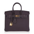 Birkin 25 Bag Chocolat Gold Hardware Togo Leather