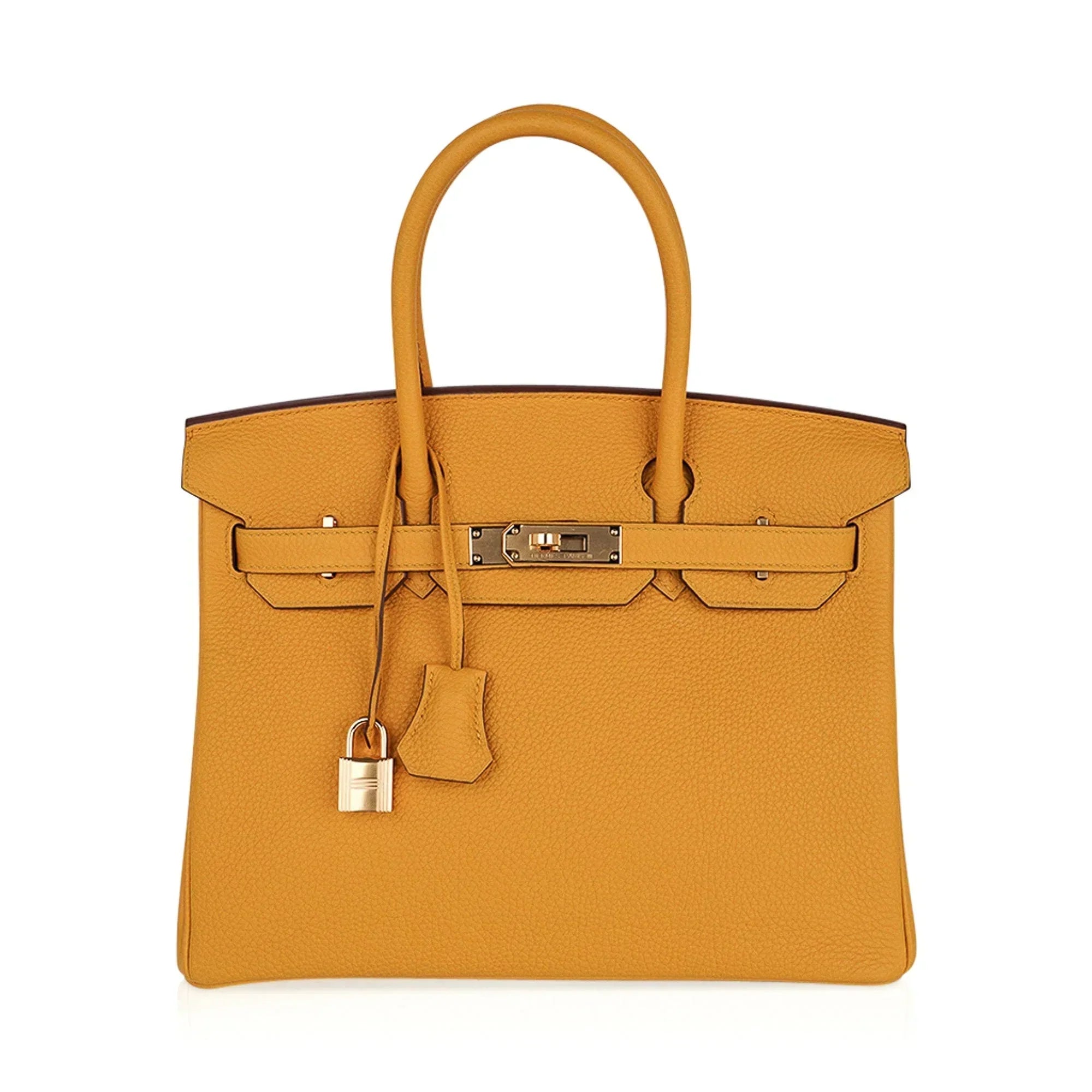 Birkin 30 Bag Jaune Ambre Gold Hardware Togo Leather