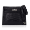 Limited Edition Kelly Danse Bag Matte Black Crocodile