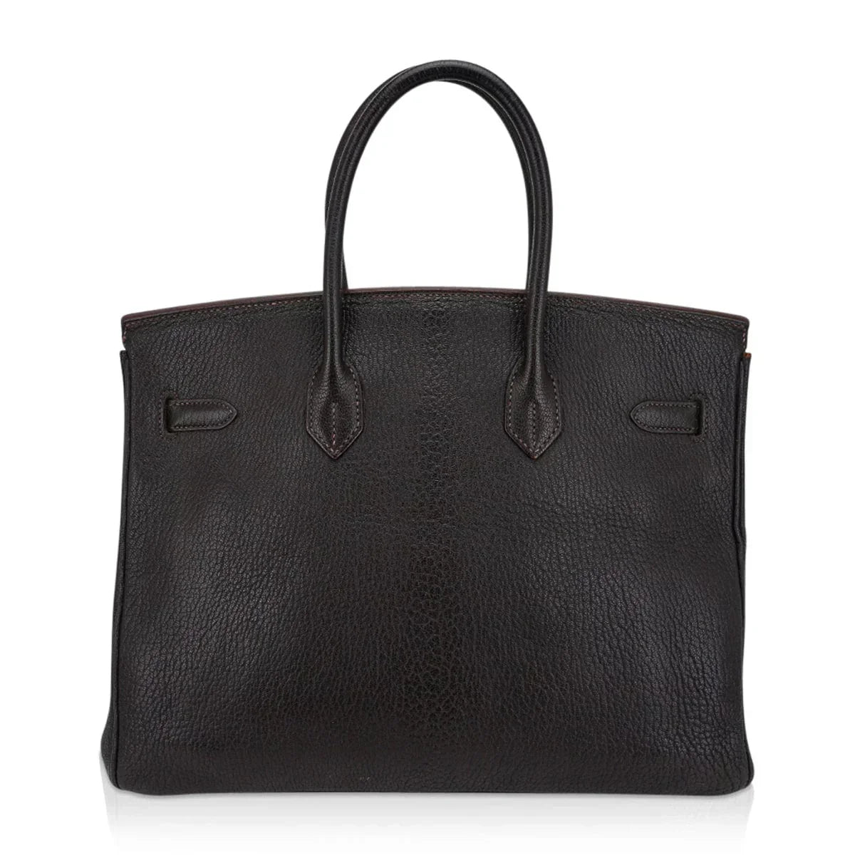 Birkin 35 Bag Cocoan Brown Chevre Leather with Palladium Hardware