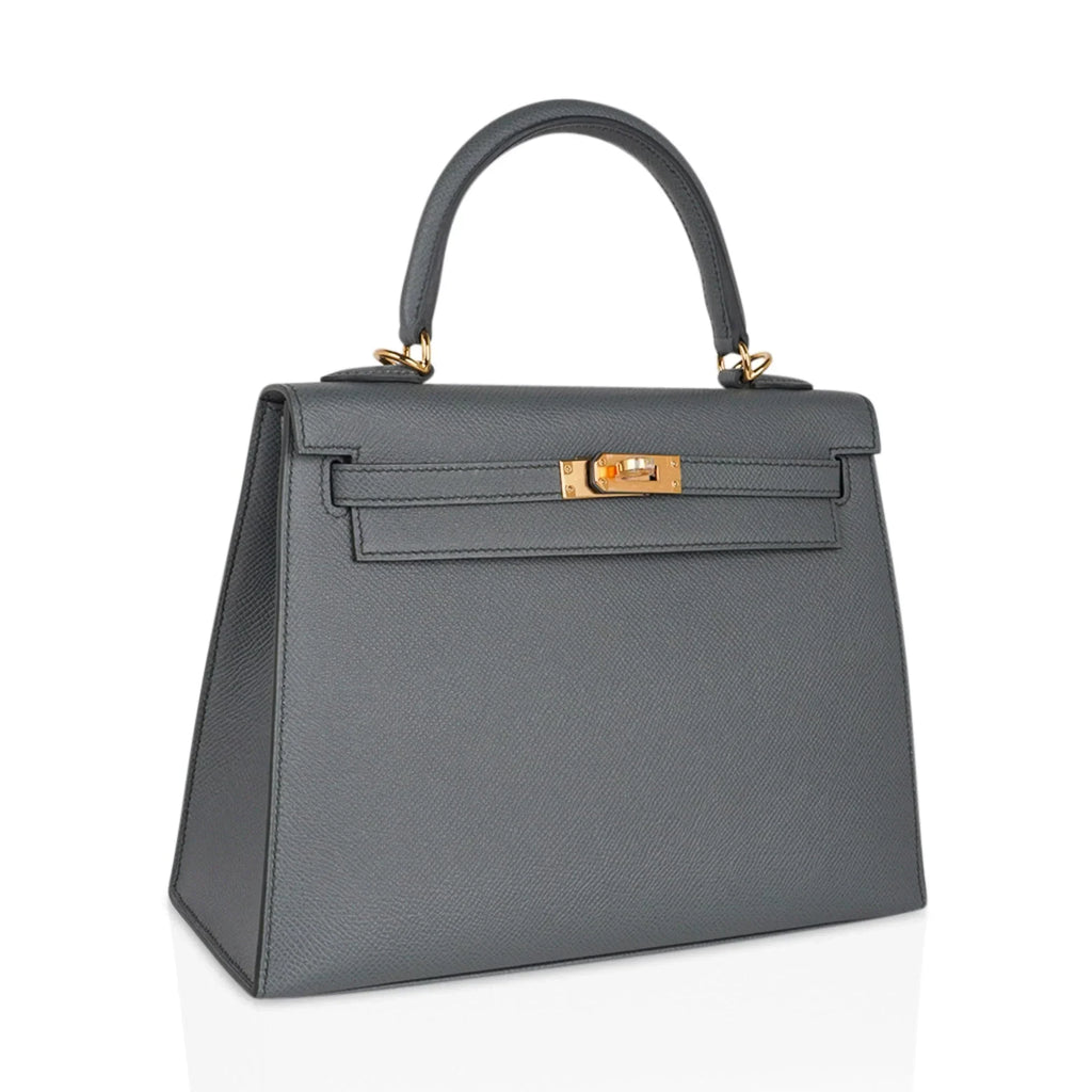 Kelly Sellier 25 Bag Vert Amande Gold Hardware Epsom Leather