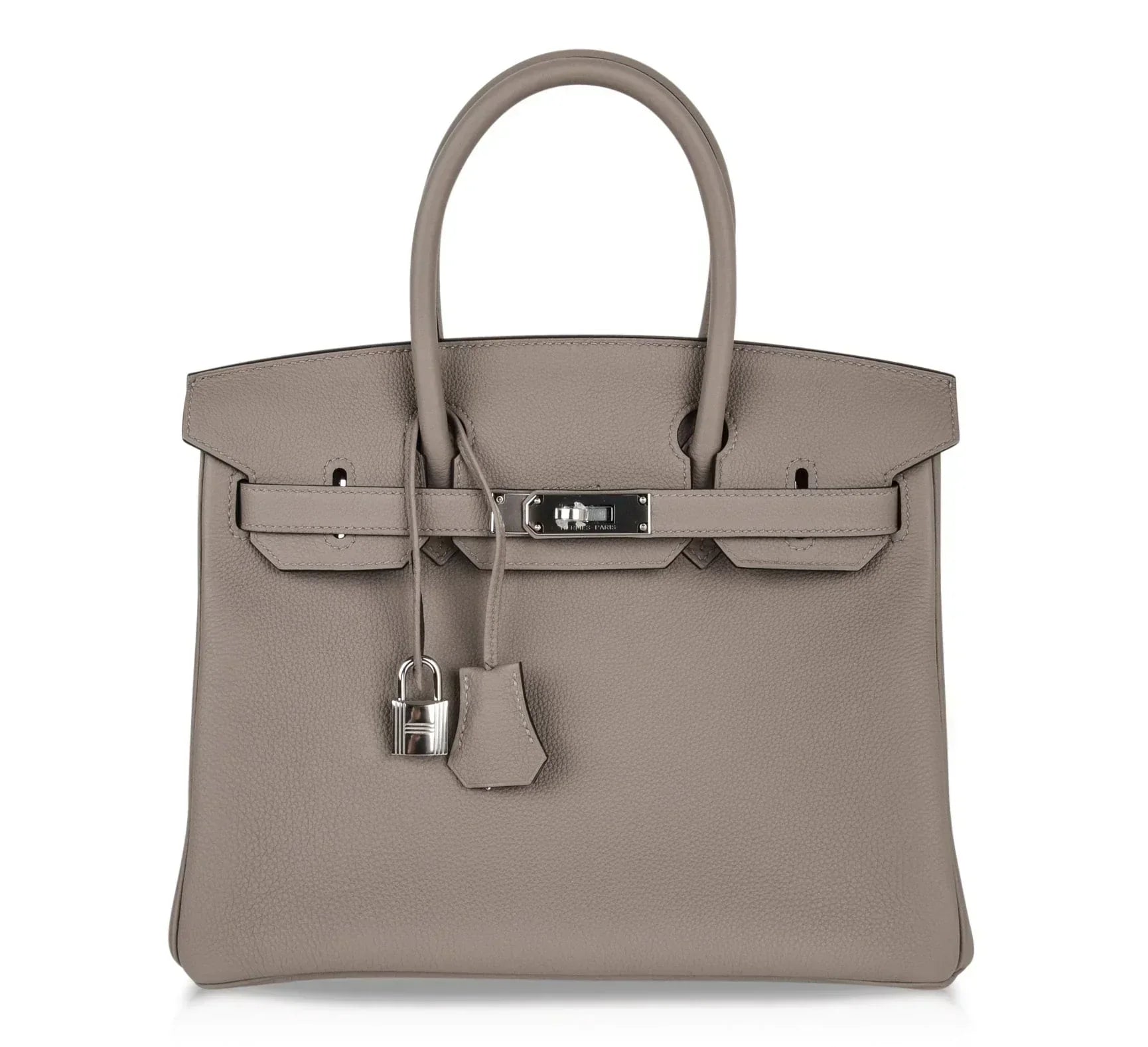 Birkin 30 Bag Gris Asphalte Togo Palladium Hardware