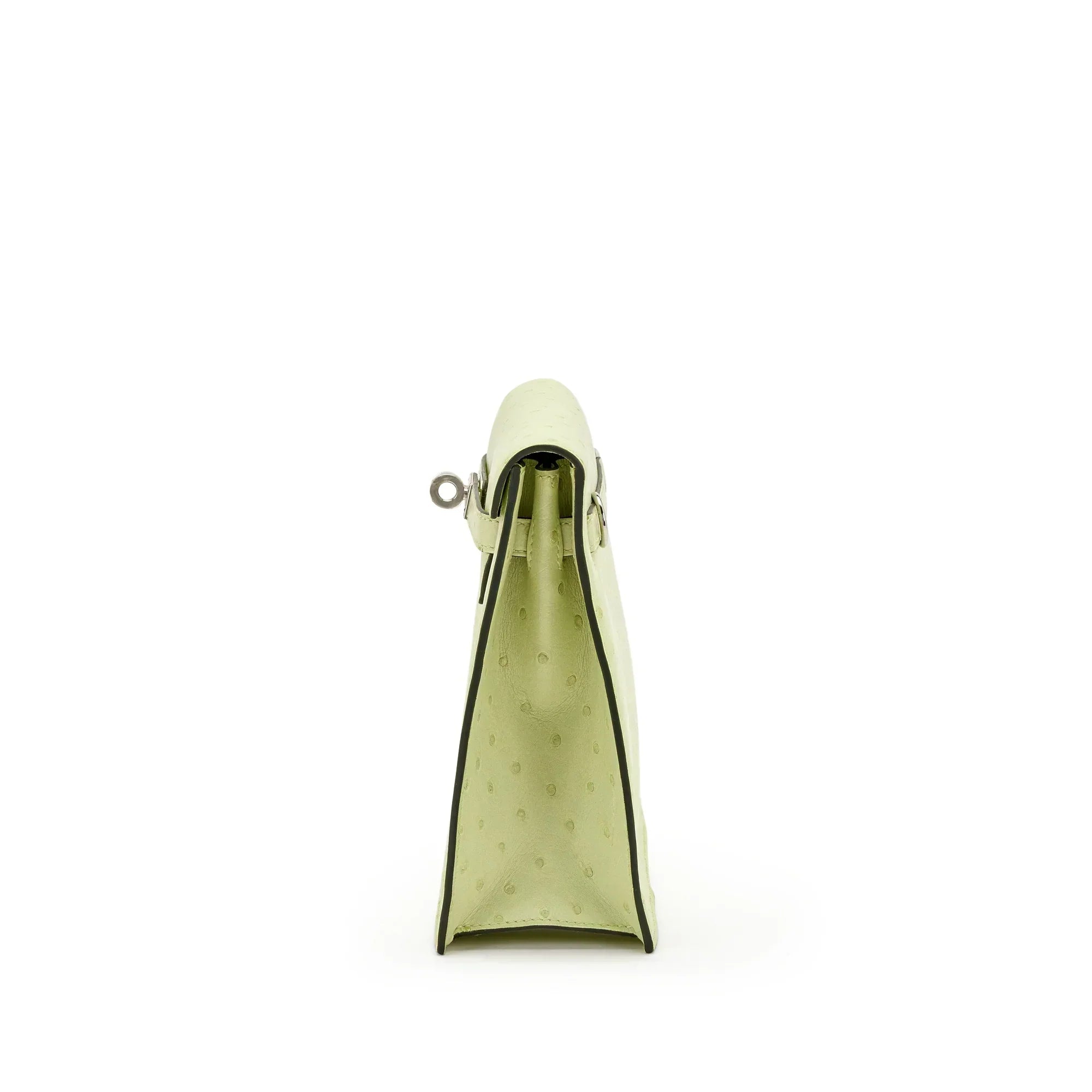 Jaune Bourgeon Ostrich Kelly Danse II Palladium Hardware