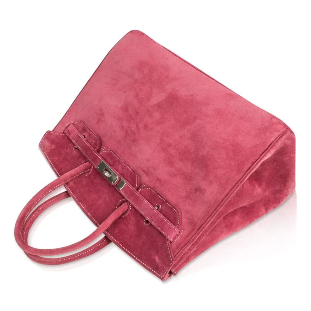 Birkin 35 Bag Fuchsia Pink Doblis Palladium Rare