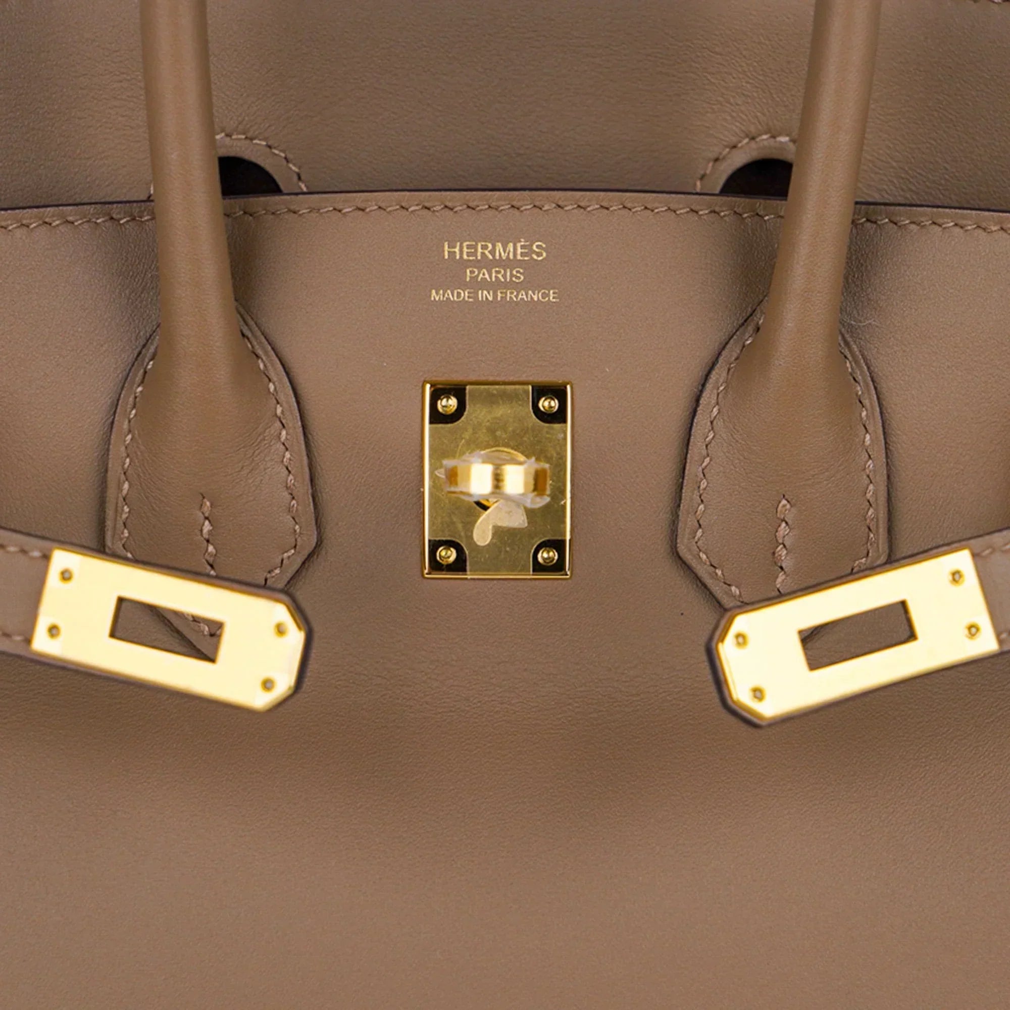 Birkin 25 Beige De Weimar Veau Jonathan Leather Gold Hardware