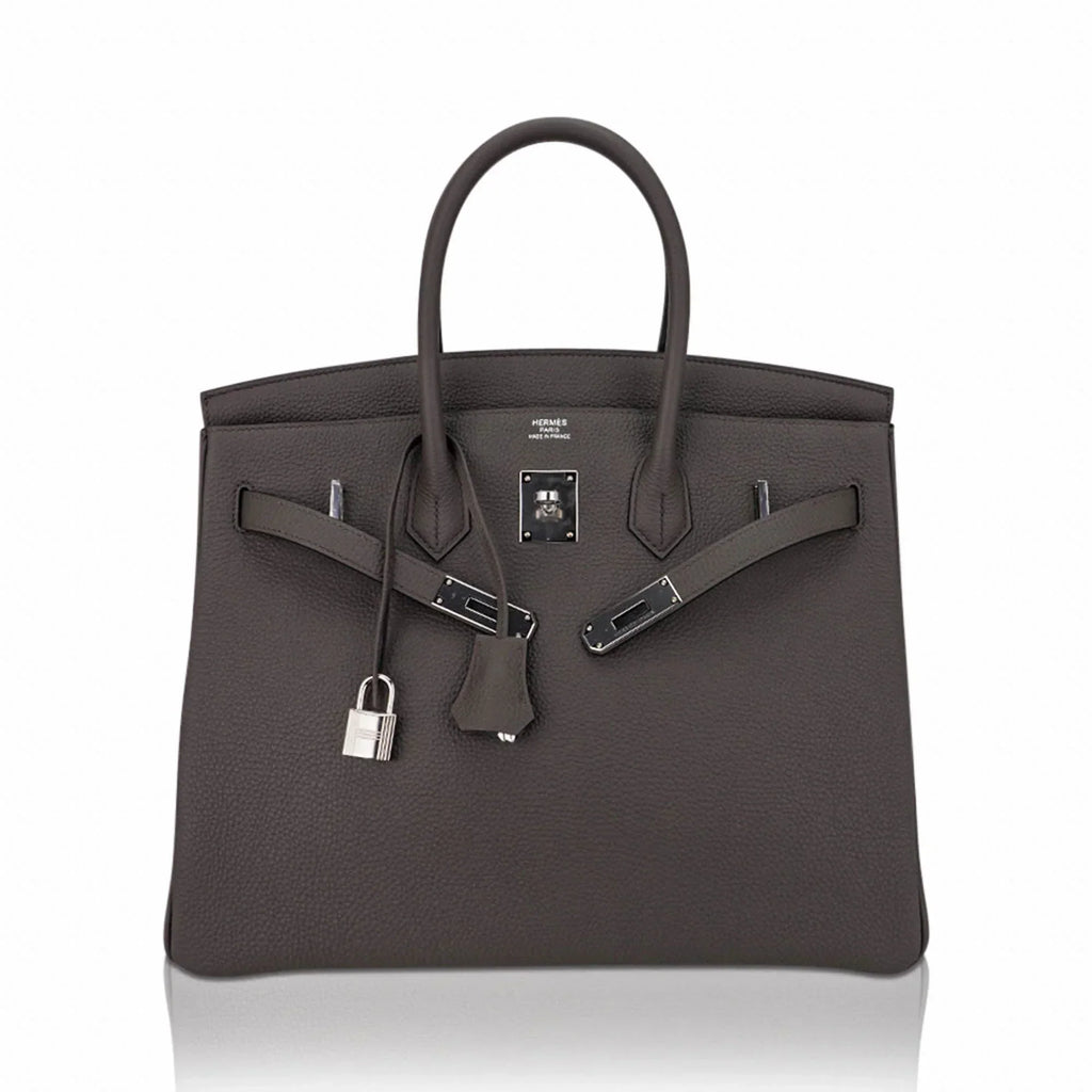 Birkin 35 Bag Etain Togo Leather with Palladium Hardware