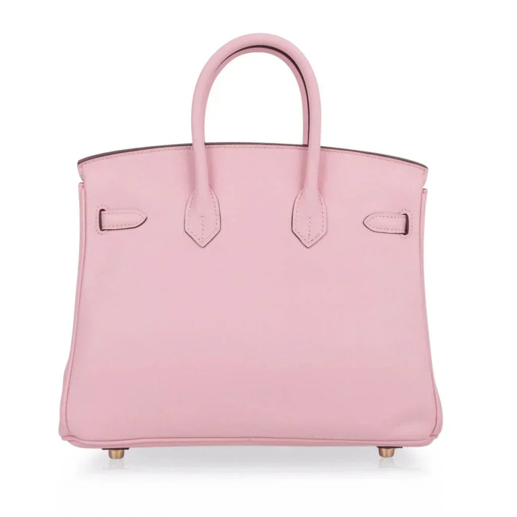Birkin 25 Bag Rose Sakura Swift Gold Hardware Rare