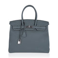 Birkin 35 Bag Vert Amande Togo Leather with Palladium Hardware