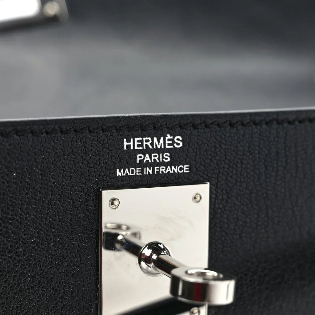 Kelly Elan Black Chevre Chamkila Palladium Hardware