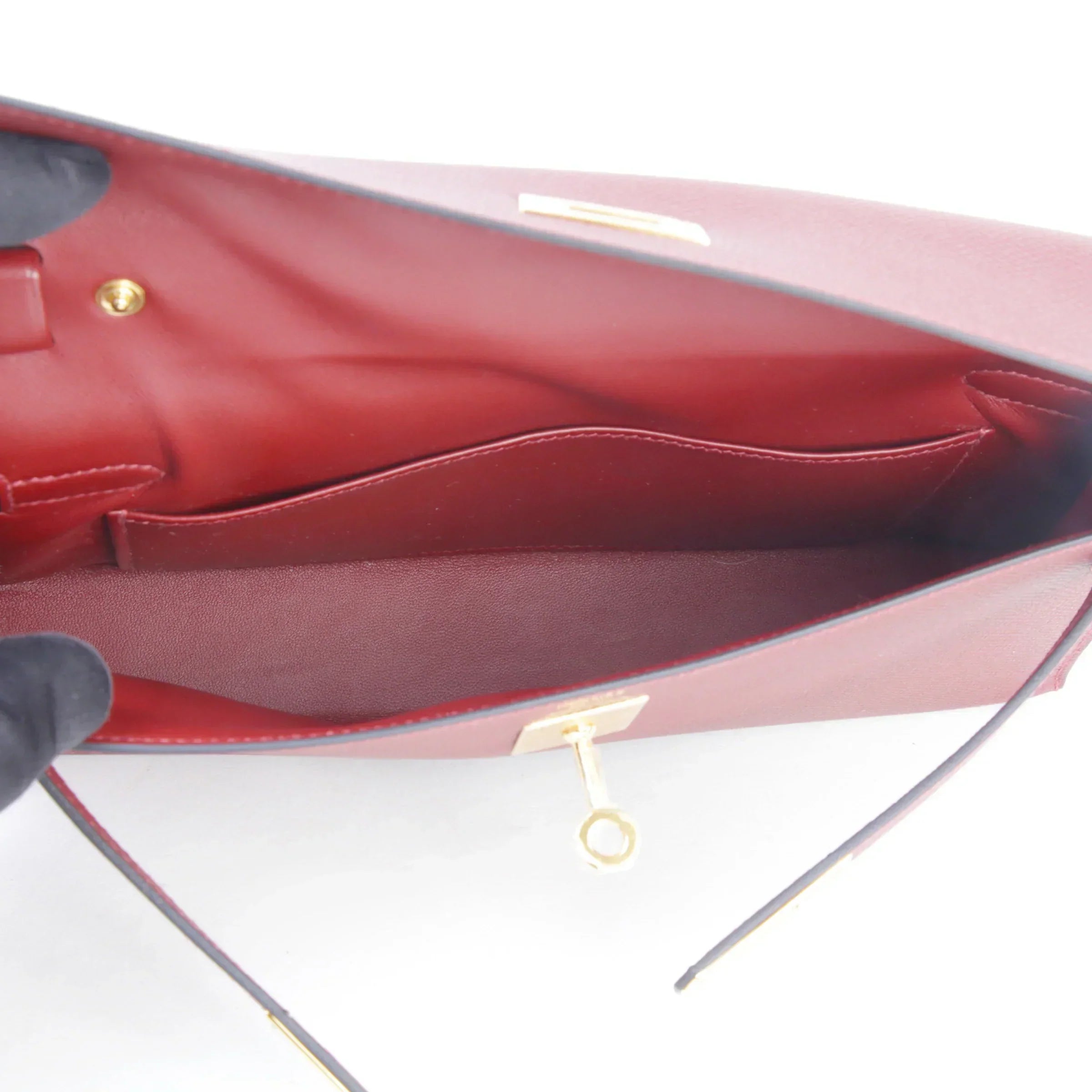 Kelly To Go Evercolor Leather Handheld Crossbody Palladium Hardware