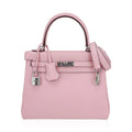 Kelly 25 Bag Rose Sakura Swift Leather with Palladium Hardware